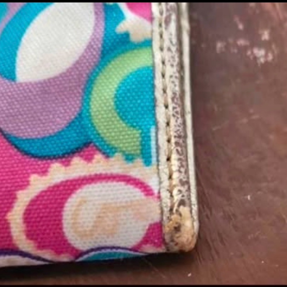Coach Colorful Patterned Wristlet - Picture 4 of 4